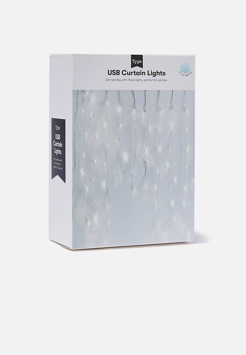 Typo - Usb curtain lights - clear light