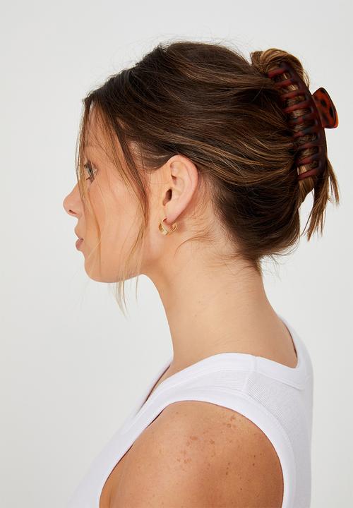 Rubi - Rachel hair claw - matte tort