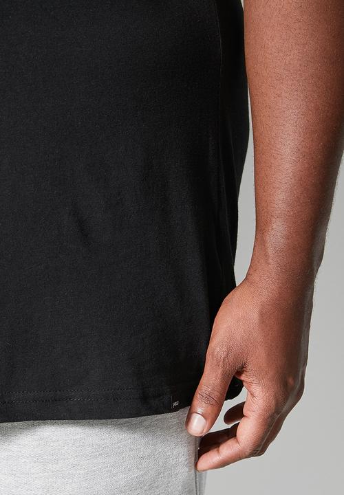 Superbalist - 2-pack nate plus crew neck tee - black & white