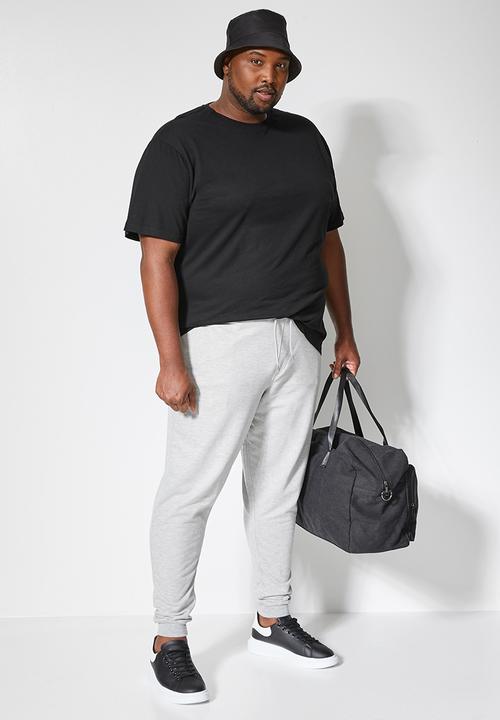 Superbalist - 2-pack nate plus crew neck tee - black & white