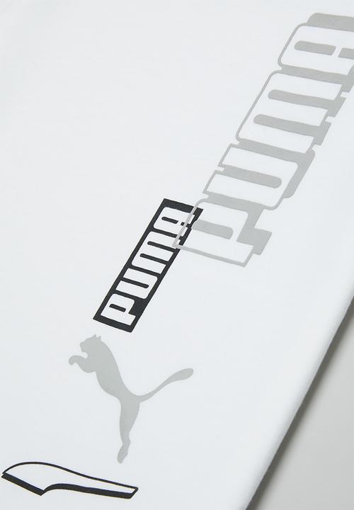 PUMA - Alpha tee b - white 