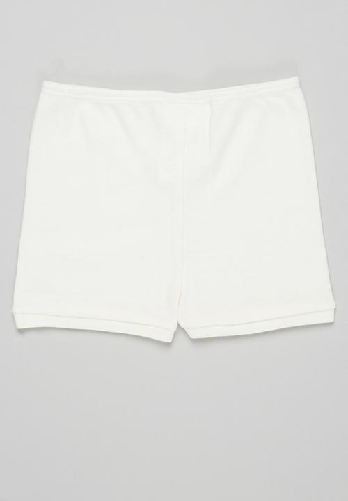 UP Baby - Soft jersey cotton shorts - off white