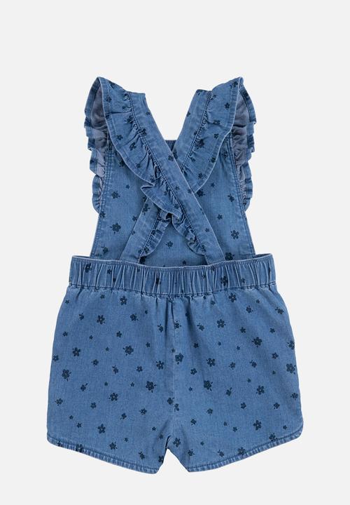 Levi’s® - Levi's lvg ruffle strap denim romper - clean medium