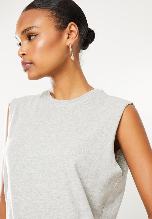 Missguided - Basic vest dress - grey 