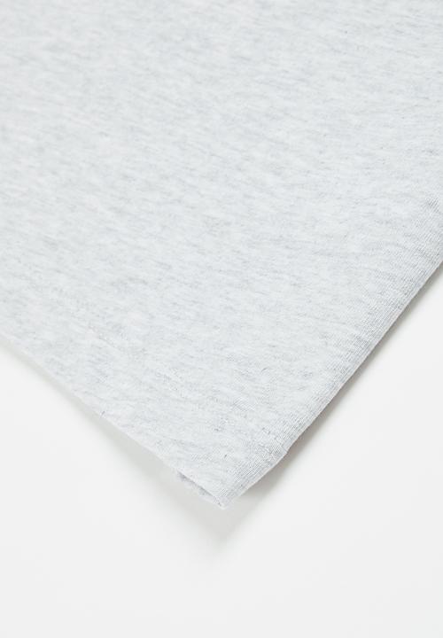 adidas Performance - G bl tee - light grey heather/clear pink