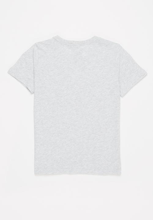 adidas Performance - G bl tee - light grey heather/clear pink