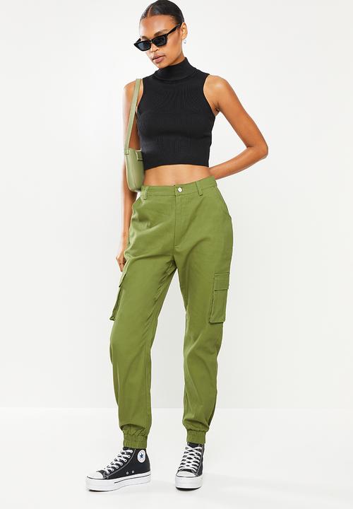 Missguided - Plain cargo trouser - khaki