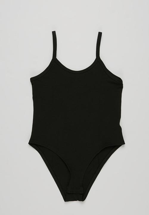 Superbalist - 2-pack cami bodysuit - black & white