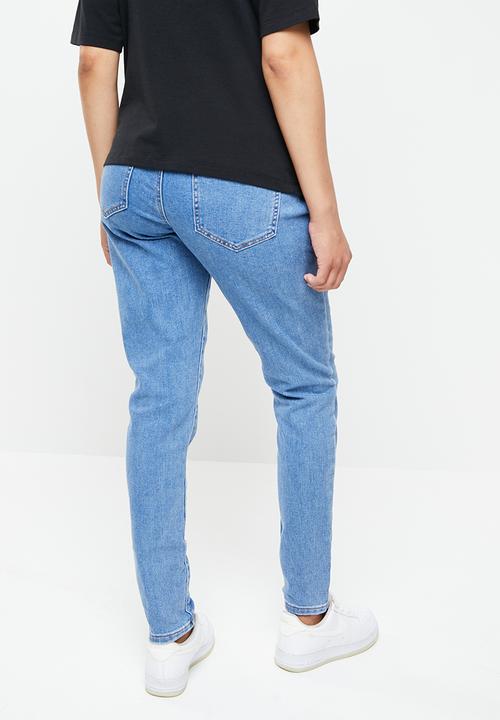 Missguided - Maternity highwaisted comfort stretch straight leg jean - blue