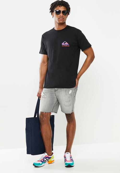 Quiksilver - Omni logo  short sleeve - black