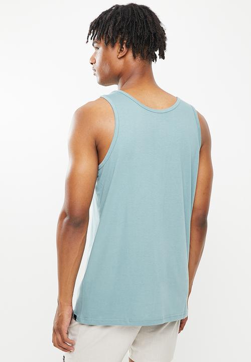 Quiksilver - Corp logo tank - citadel blue