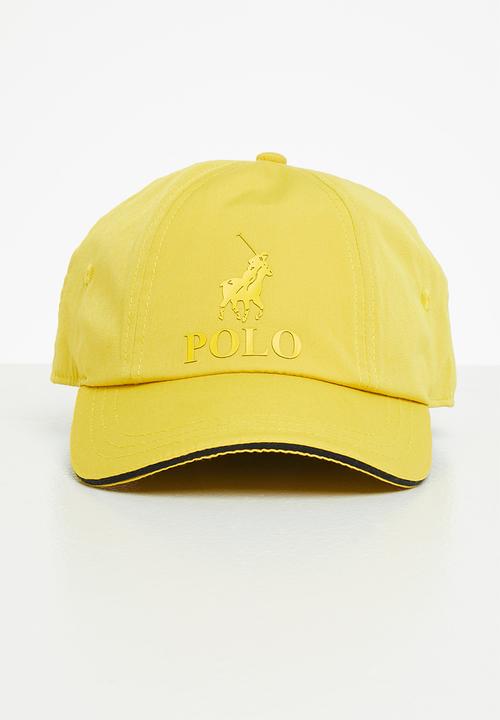 POLO - Aston contrast peak cap - mustard
