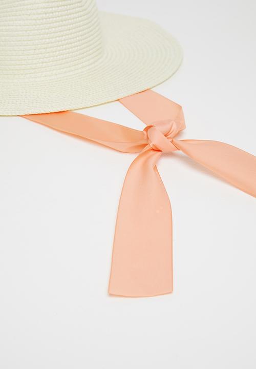 Superbalist - Straw hat with ribbon tie - natural