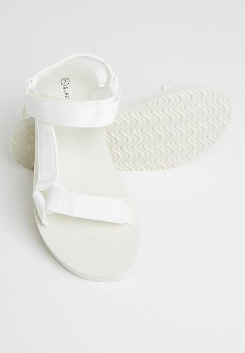 Superbalist - Sporty strap sandal - white