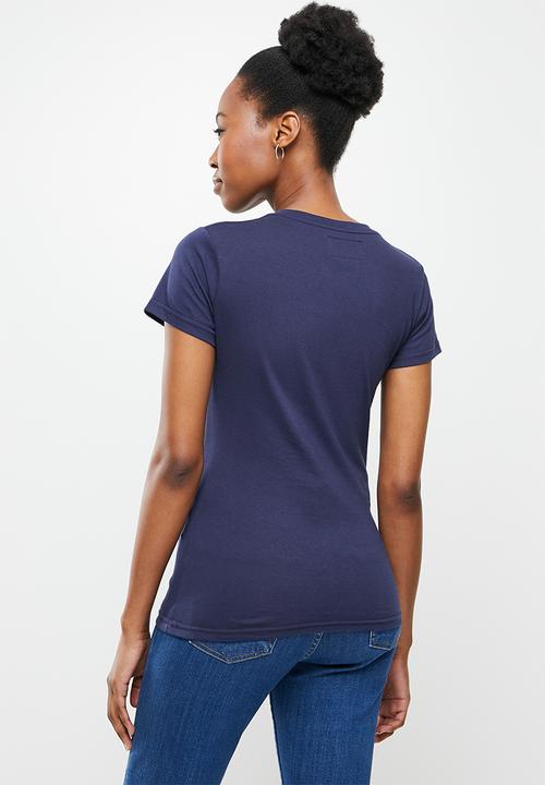 Aca Joe - Classic crew neck short sleeve - navy