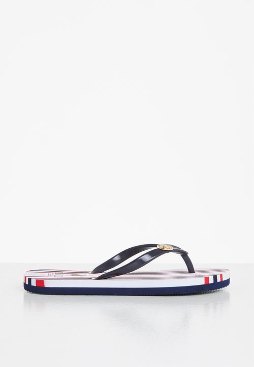 POLO - Girls charlize nautical stripe flip flop - multi 