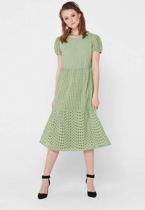 ONLY - Sannie short sleeve calf dress - desert sage