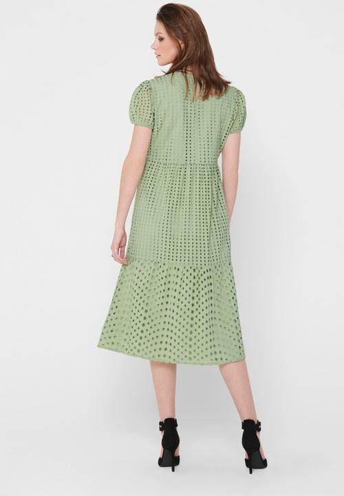 ONLY - Sannie short sleeve calf dress - desert sage