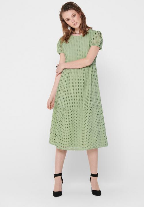 ONLY - Sannie short sleeve calf dress - desert sage