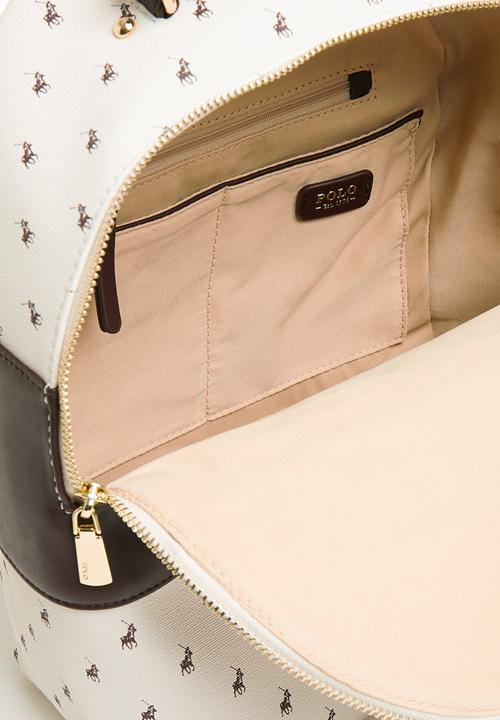 POLO - Polo canterbury backpack - cream & brown 