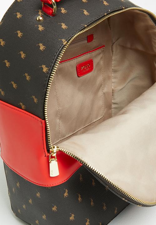POLO - Polo canterbury backpack - brown & red