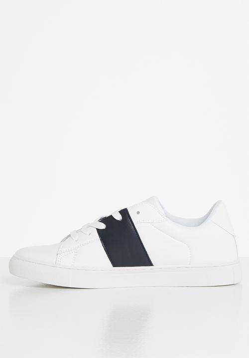 POLO - Jade side flash sneaker - white & navy