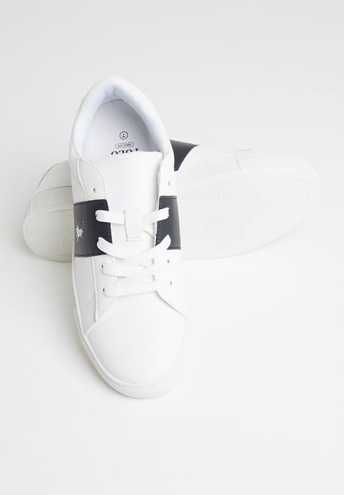POLO - Jade side flash sneaker - white & navy