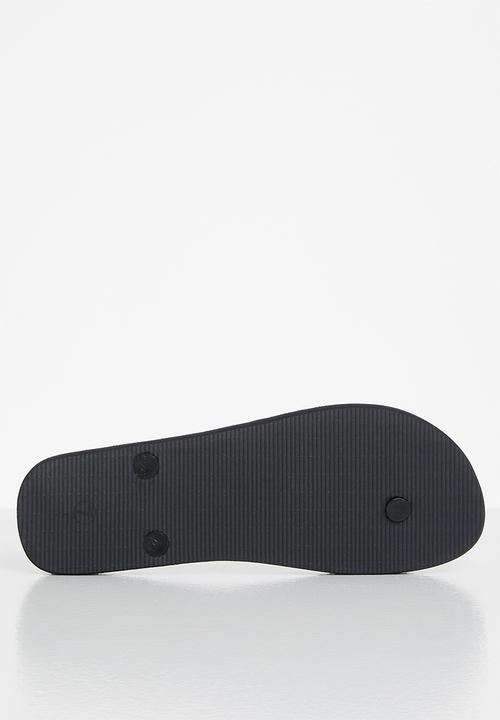 POLO - Grace gloss flip flop - black