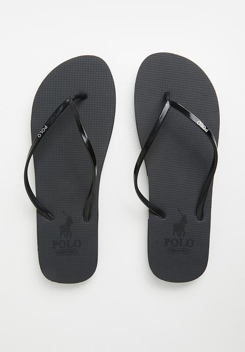 POLO - Grace gloss flip flop - black