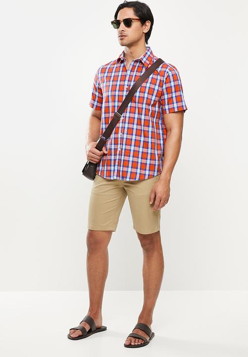 Wolf Rock - Birch woven shirts - red