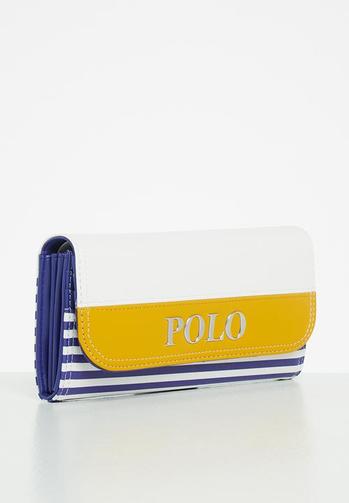 POLO - Resort clutch purse - yellow & blue