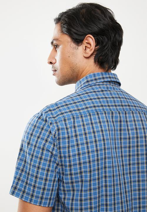 Wolf Rock - Spruce woven shirts - navy/yellow