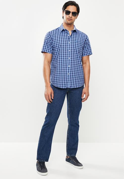 Wolf Rock - Oak woven shirts - navy