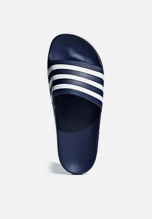 adidas Originals - Adilette aqua - dark blue/ftwr white