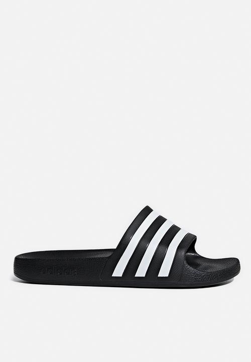adidas Originals - Adilette aqua - core black/ftwr white