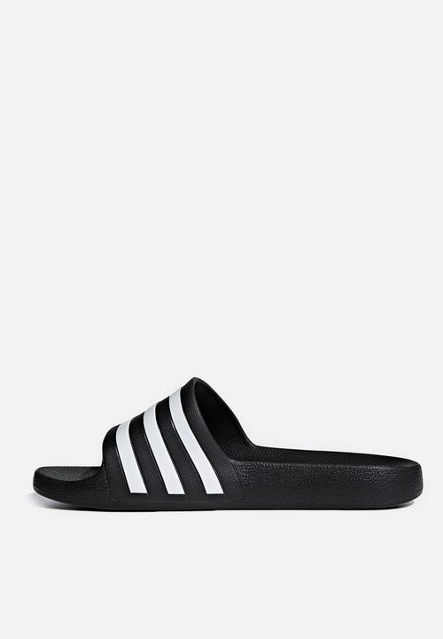adidas Originals - Adilette aqua - core black/ftwr white