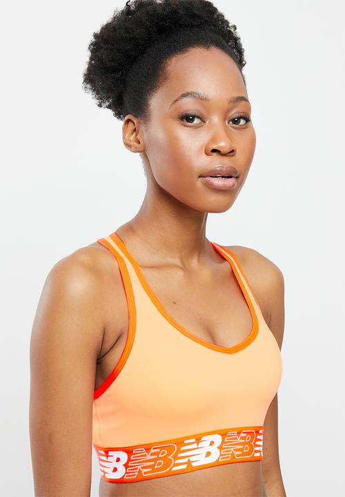 New Balance  - Relentless crop top bra - peach