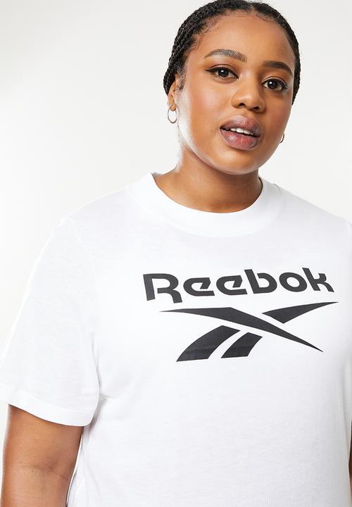Reebok - Plus ri crop tee - white/black