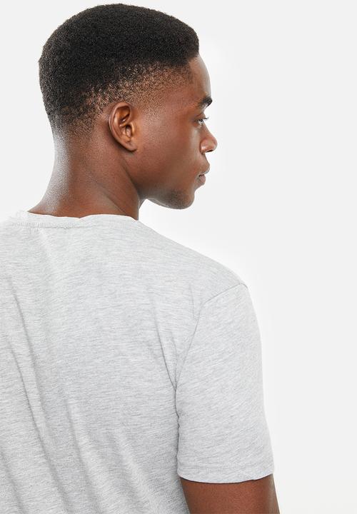 Trendyol - Chest printed short sleeve tee - grey