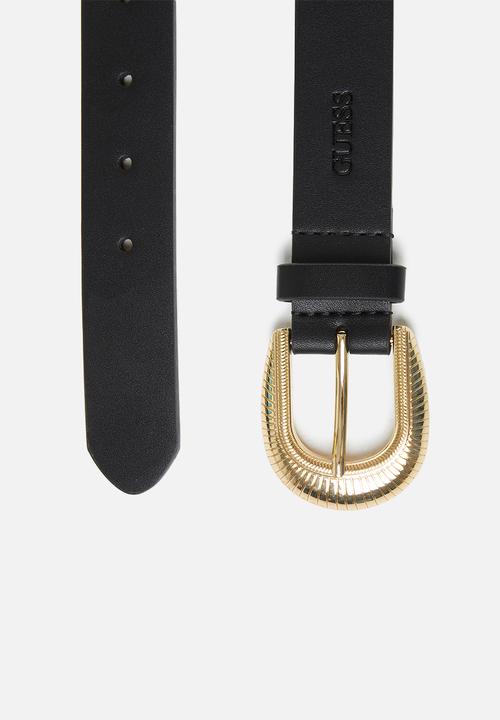 GUESS - 35mm western belt - black