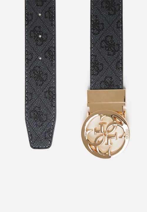 GUESS - 38mm reversible w/4g - grey & cream