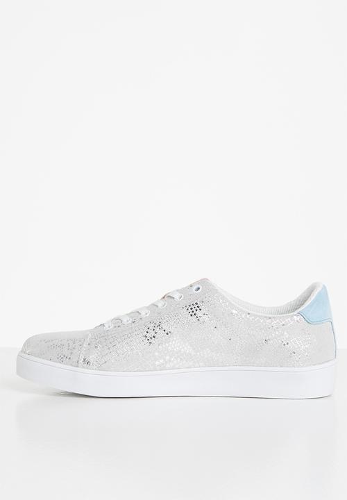 Julz - Kendra leather sneaker - silver animal