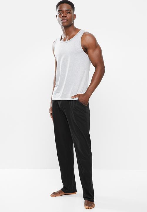 Brave Soul - Kevin printed lounge pants - black