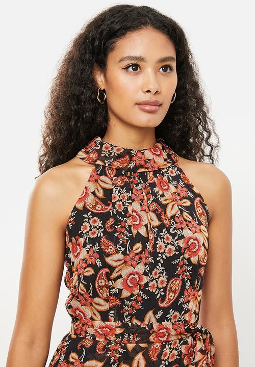 Stella Morgan - Printed asymmetric dress - multi 