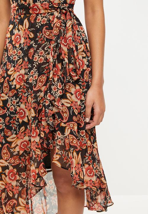 Stella Morgan - Printed asymmetric dress - multi 