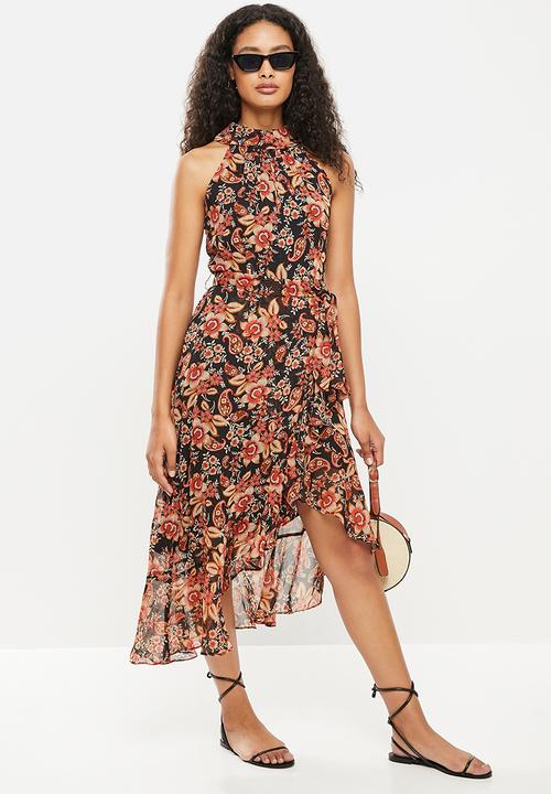 Stella Morgan - Printed asymmetric dress - multi 