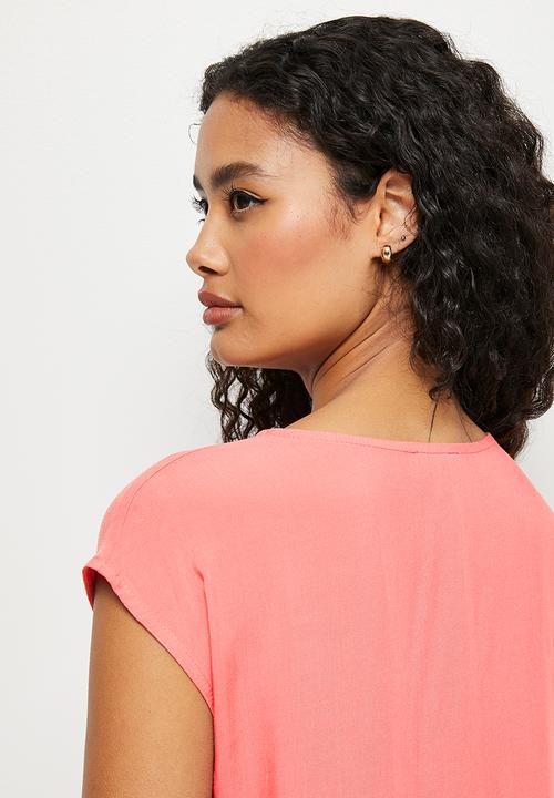 edit - Basic woven shell - pink