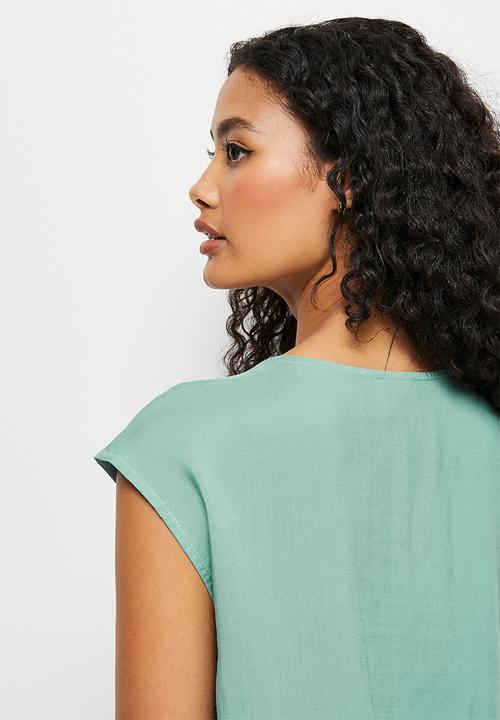 edit - Basic woven shell - green