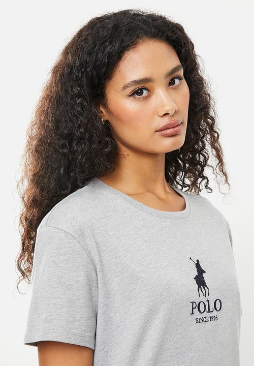 POLO - Clarissa short sleeve logo T-shirt - grey melange