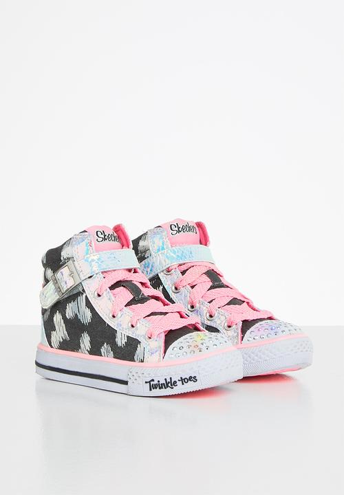 Skechers - Shuffles- rockstar love - black pink